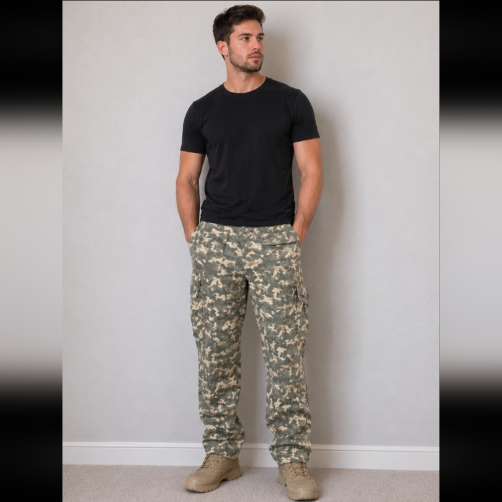 PROPER TACTICAL military green camo cargo pants xl